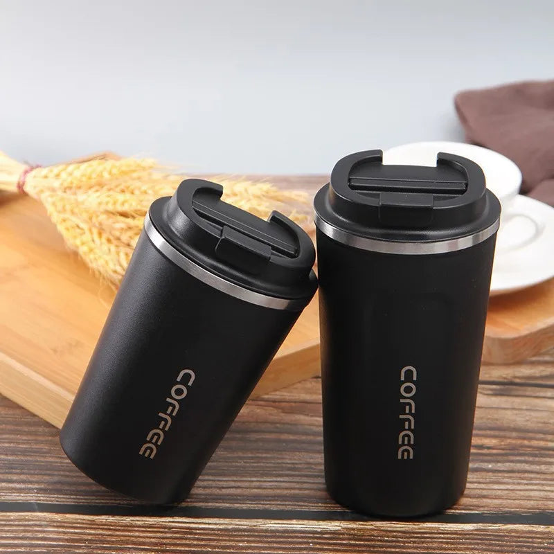 380/510ML Travel Stainless Steel Coffee Cup Thermal Mug Leak-Proof Thermos Bottle Tea Coffee Mug Vacuum Flask Insulated Cups Hot
