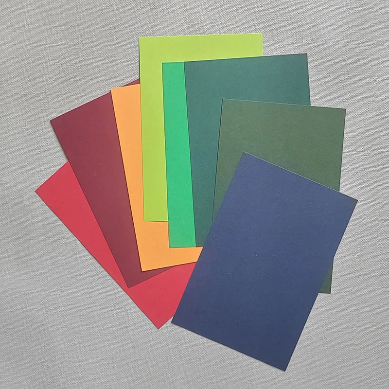 Rainbow 2 Sides Colored Cardstock DIY Blank Paper 250gsm for Postcards Crafts Origami Scrapbooking Party Decors Fun Cards Making