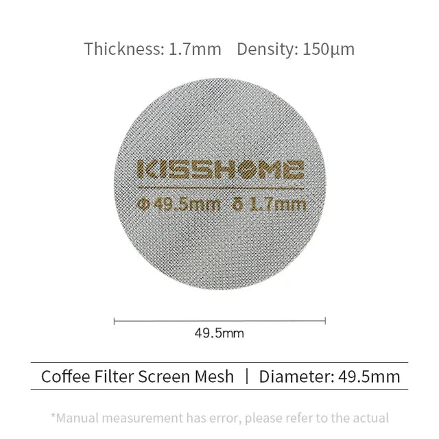 Coffee Puck Screen Reusable Heat Resistant Metal Espresso Filter Mesh For 51mm 54mm 58mm Portafilter Barista Accessories Tools