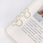 20pcs cartoon gold rose gold Paperclip on Book Paper Creative Paper Clips Students Stationery Office School Binding Supplies