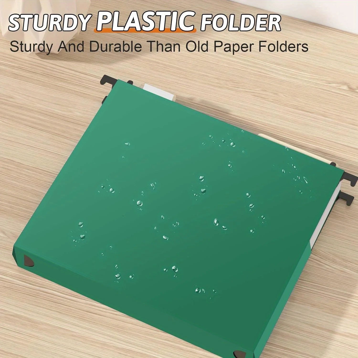 6 Pcs Plastic Oversized Hanging Folders Letter Size, Reinforced Hanging Folders, Expandable Design on Both Sides