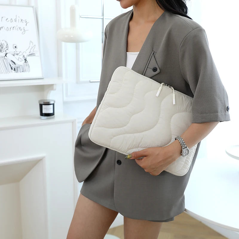 Laptop Case for Macbook Pro Air 13 14 Inch Fluffy Computer Carrying Case for Huawei Hp Soft Laptop Sleeve Bag for Women,Girl