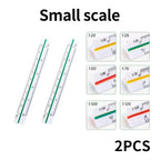 Space Ball Multi-functional Triangular Ruler Student Stationery 12.5/30cm Drafting Tool Scale Ruler Architect Technical Ruler
