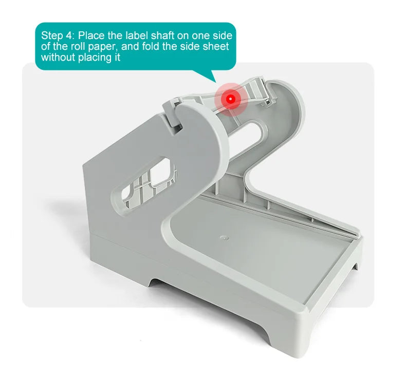 Label Holder for 4x6 Shipping Labels Printer Rolls and Fanfold Labels 2 in 1 Work for Desktop Themal Label Sticker