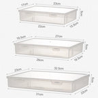 1Pc Transparent Storage Container Plastic Dustproof Box Stationery Jewelry Portable Large Capacity A4 A5 File Organizer Supplies