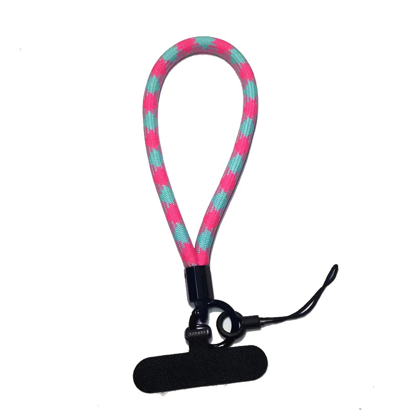 Phone Lanyard Wrist Strap Woven Phone Lanyard Creative Keychain Hanging Rope Anti-lost Security Wristband Universal Short Rope