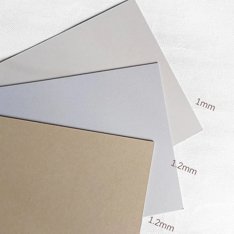 Thick Paper Hard Cardboard 1mm 1.2mm White Kraft 2 Sides Color Diy Handmake Card Making Craft Paper Chipboard Backing Board