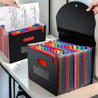 Accordion File Organizer 13 Grid Sealed Flap Folder with  Waterproof Office/Home Document Storage Multi-Pocket A4 Folder