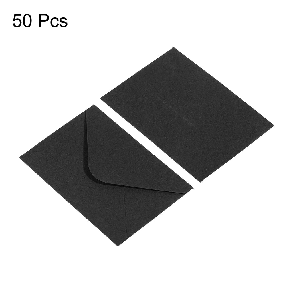 50/100Pcs Mini Paper Envelopes 10x7cm Mini Gift Greeting Card Business Card Envelope Western Envelopes for Wedding Invitation