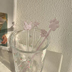 Glass Stirring Rod Moon Star Shape Stir Bar Coffee Cocktail Mixing Sticks Home Party Transparent Aesthetic Cocktail Muddler