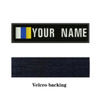 Canary Islands Flag 10X2.5cm Embroidery Custom Name Text Patch Stripes Badge Iron On Or  Patches