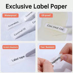Marklife 3Rolls Labels P15 Thermal Label Adhesive Sticker Thermal Tape For P15,P12,D30,M110,M220,M1,Label Home Use, Business