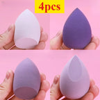4/7/18 Piece Makeup Sponge Set Suitable for Liquid BB Cream Powder Application Makeup Egg Dry Wet Dual-Use Powder Puff Girl