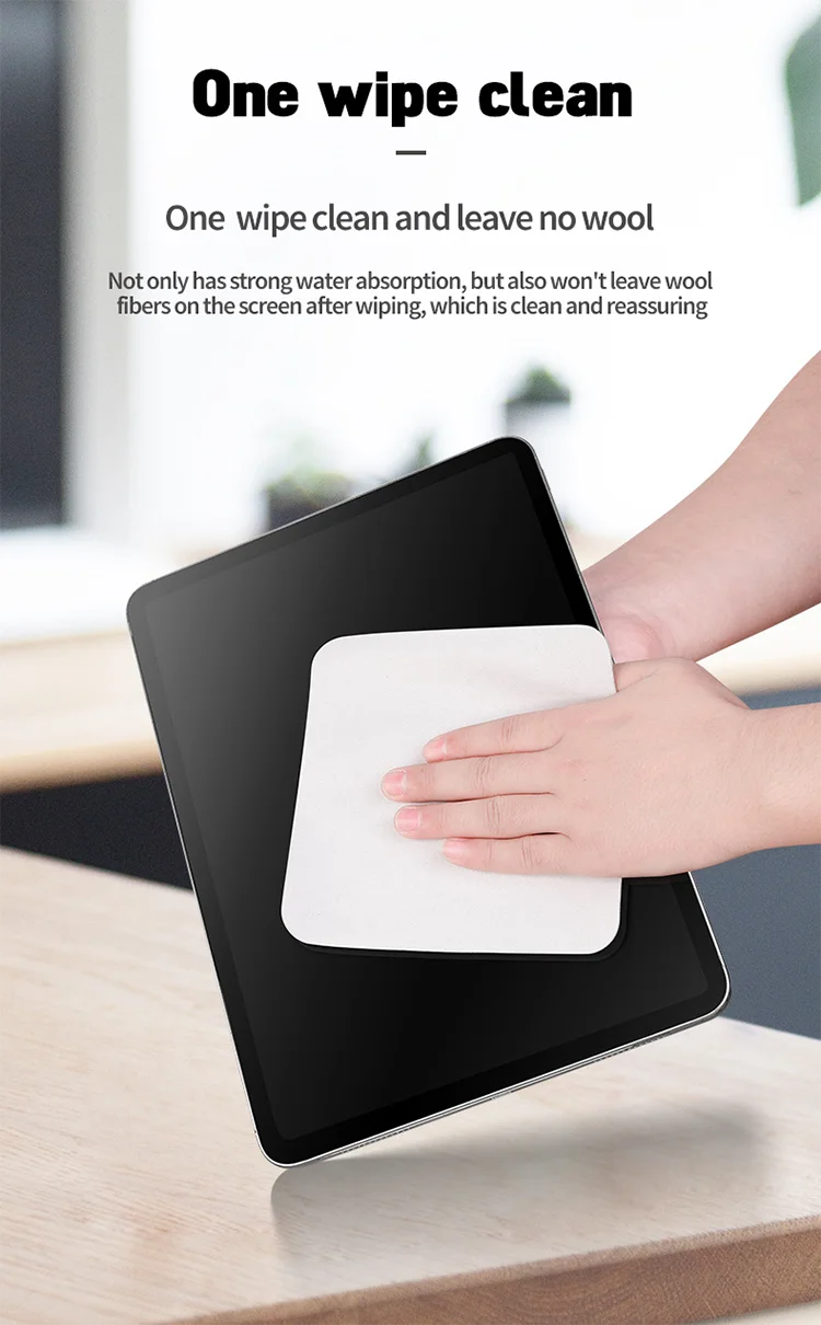 2PCS For Apple Polishing Cloth Microfiber Cleaning Wiper 16cm Original Phone Screen Cleaner Polish Cloth for iPhone iPad Tablet