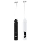 Handheld Milk Frother Wand Rechargeable Foam Stirrer Whisk Cappuccino Foam Maker for Milk Latte Chocolate Coffee Cafe Home