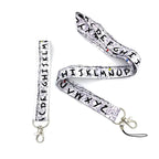 Letters Anime Lanyard Badge Holder ID Card Lanyards Mobile Phone Rope Key Lanyard Neck Straps Keychain Key Ring