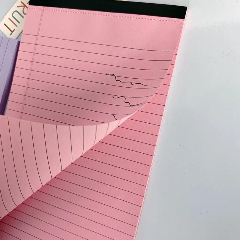 A5 Draft Notebook SImple Lined Tearable Sticky Notes Memo Book Portable Notebook with Tearable Paper