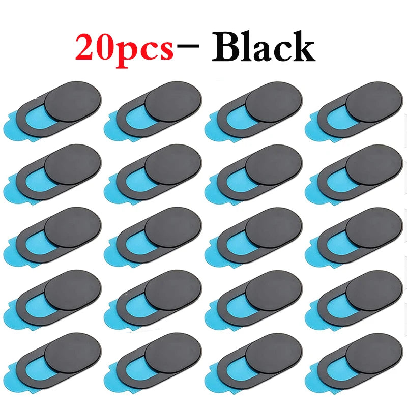 1/5/10/20PCs Ultra Thin Slide Camera Cover Webcam Privacy Shutter Slider Anti-Spy Lens Cover for Laptop Phone Tablet