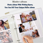 1 Linen Album  3-Ring Scrapbook Album Holds 8x10 5x7 4x6 Photos DIY Album Perfect Gift for Family Weddings and Adventures
