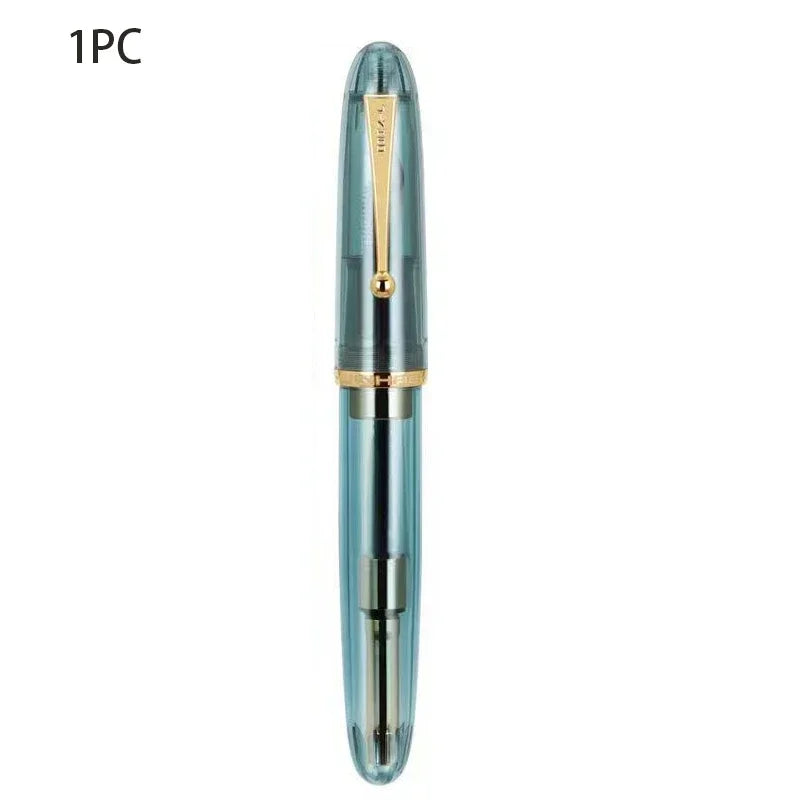 Jinhao 9019 Fountain Pen Transparent Color EF/F/M Nib Ink Student School Stationery Business Office Supplies Pens for Writing