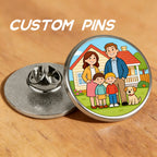 Personalized Pins Custom Logo Photo Text Design Brooch Badge For Jacket Clothing Present For Weddings And Corporate Events Brand