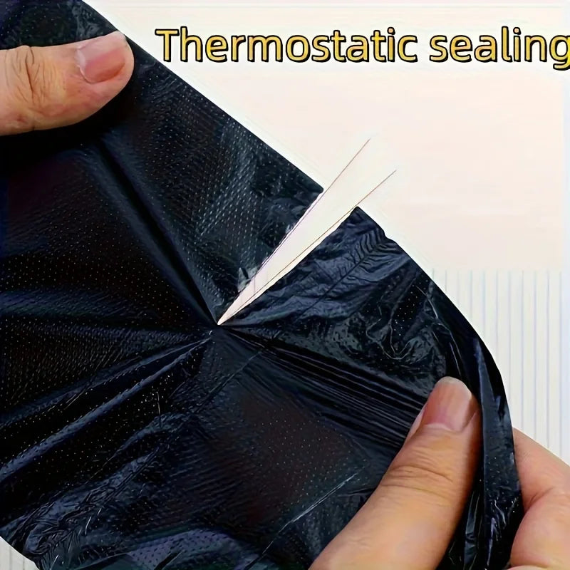 3 Rolls 60pcs Upgraded Durable Black Household Trash Bags, Multi-Purpose Trash Bags Black for Privacy Trash Bags for Privacy