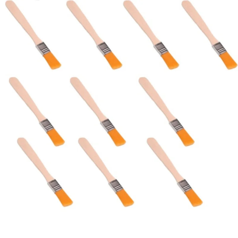 10Pcs  Wooden Handle Brush, Nylon Bristles Welding Cleaning Tools For Solder Flux Paste Residue Keyboard PC