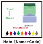 Customized Name ink Stamp self inking seals Personal Baby Waterproof Non-fading Kindergarten Name Seal New student teacher gift