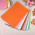 100Pcs Cardstock Paper Double Sided Folding Origami Paper Square Paper Crane Craft DIY Wish Paper Art Material Jewelry Tools ﻿