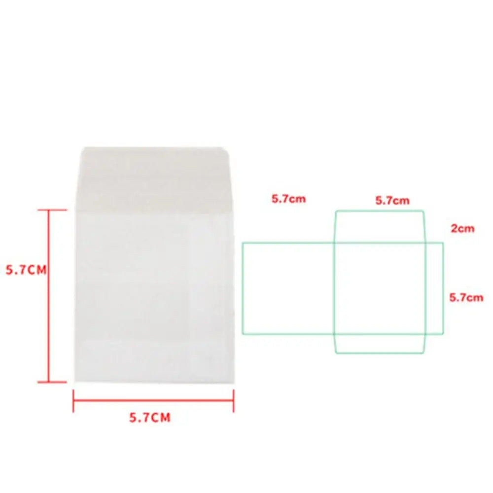 100pcs/lot Invitations Blank Translucent Envelope Postcards Message Card Sulfate Paper Envelope Business Letters Wedding