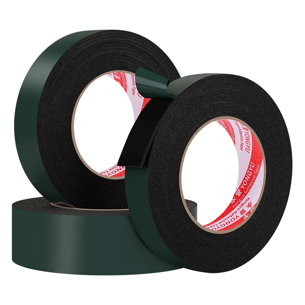 Green Film Black Foam Double-Sided Tape Cushioning Shock Absorption Furniture Toy Manufacturing Handicrafts Packaging
