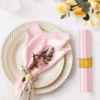 12 Pack Satin Cloth Napkins, 30x30cm Silky Wedding Napkins Cloth, Luxury Dining Table Cloth Napkins for Birthday Holiday Party