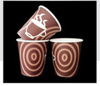 100pcs/pack 6oz 150ml Disposable Paper Cup Office Coffee Cup Paper Cup For Hot Drinking Party Supplies