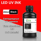 250ML Bottle LED UV Ink For Epson L800 L805 L1800 R290 R330 1390 1400 1410 UV Printer Ink UV Varnish Gloss Ink Hard INK Soft