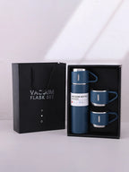 One Cup Three Lid Thermos Cup Set 304 Stainless Steel Handle Lid Gift Cup Men's And Women's Portable Gift Box Set