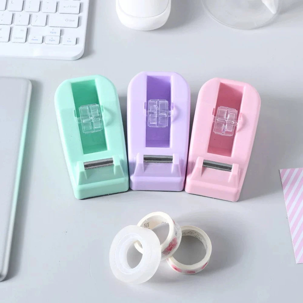 Tape Dispenser Stationery Adhesive Tape Cutter Sealing Tape Table Base Dispenser Office Supplies Packaging Tapes Dispenser
