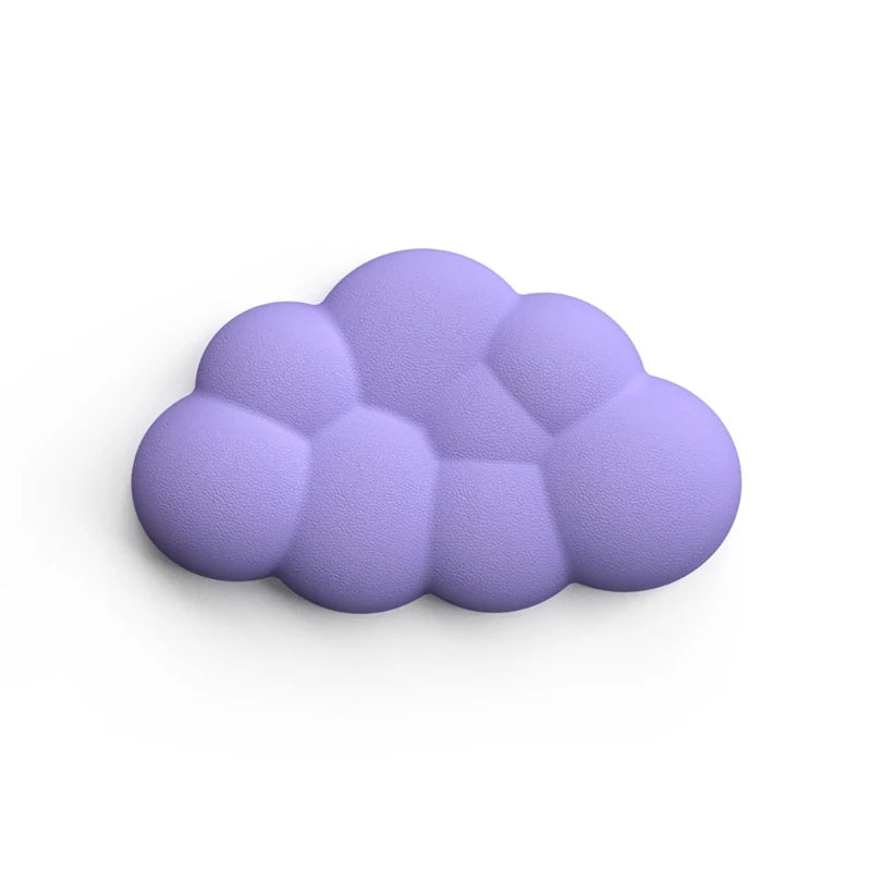 Cloud Shape Wrist Rest Pad Soft  PU Material Anti-Slip Rubber Base Memory Foam for 100 Keys 87 Keys 68keys Keyboard Mousepad