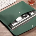 1pcs Leather A4/A5 File Bag Waterproof Wear-resistant Ultra-large Capacity Folder Business Office School File Storage Supplies