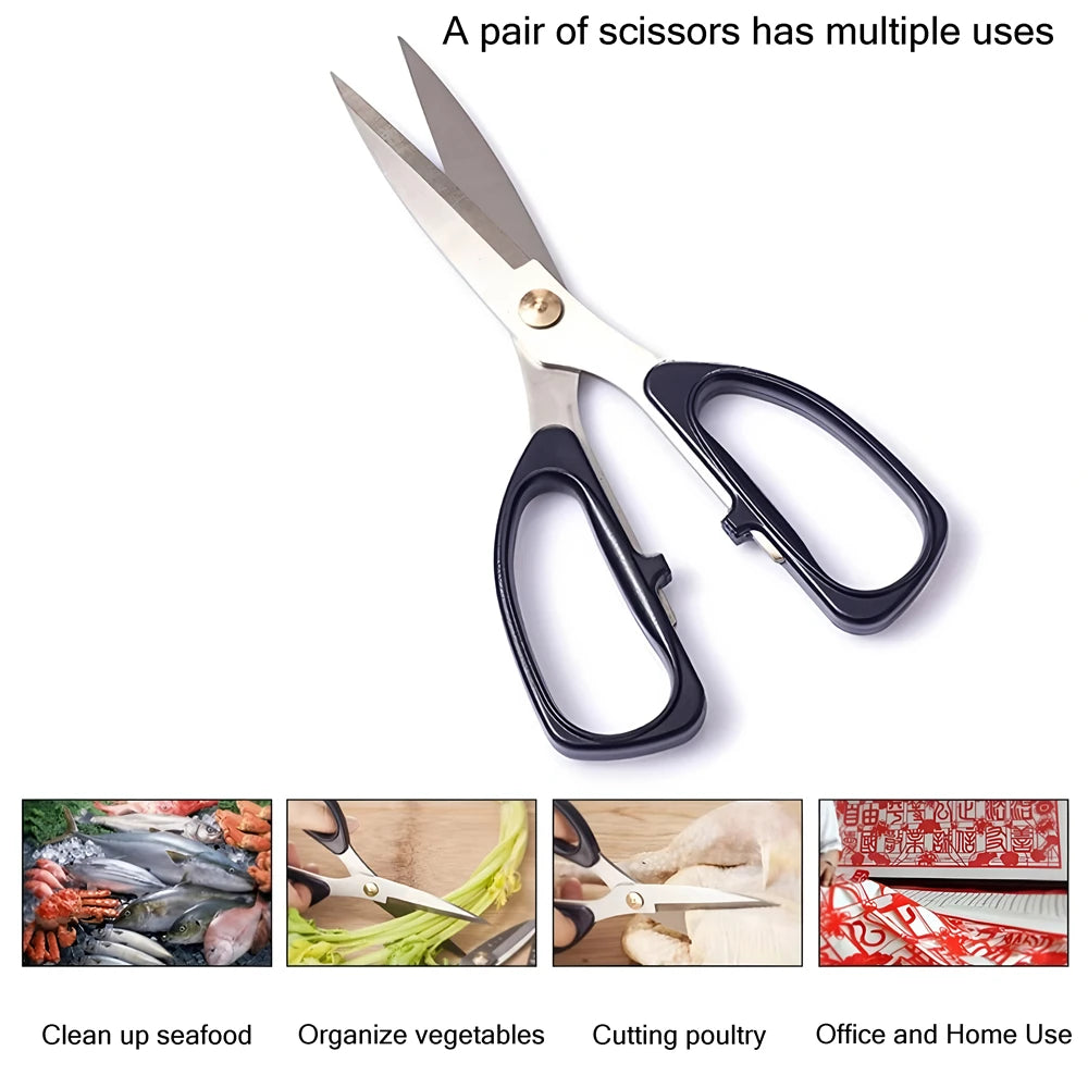 1PC，Durable Stainless Steel Household Scissors Office Scissors Paper Tailor Scissors Garden Scissors Household Scissors Tools