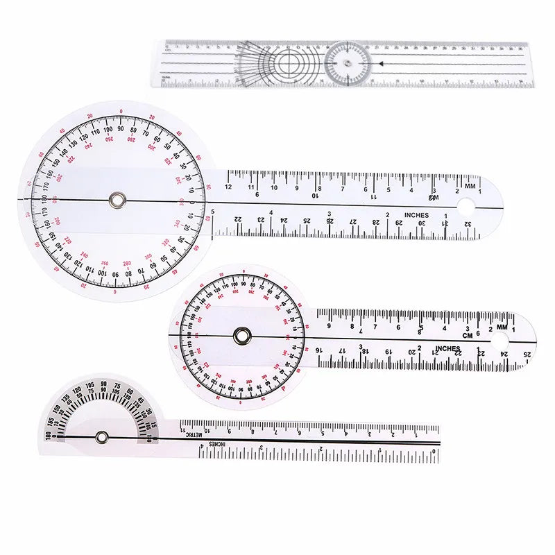 0- 360 Degree Goniometer Angle Medical Spinal Angle Ruler Angle Inclinometer Ruler Protractor Angle Finder Measuring Tools New