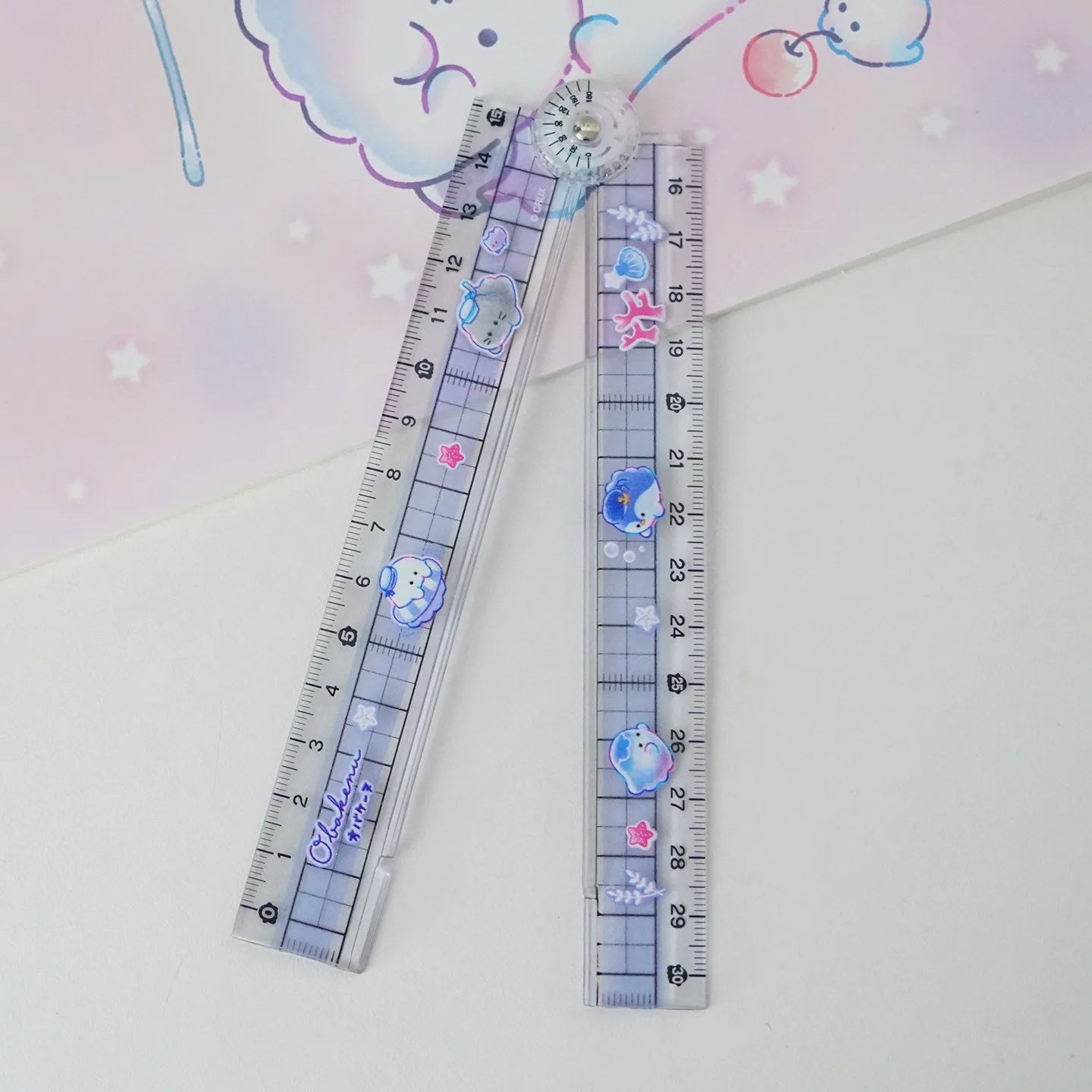 High Quality Folding Ruler Flexible and Portable Clearly Marked Scale Lightweight Measuring Tool Ideal for School & Office Needs