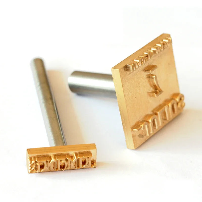 Leather Stamp LOGO Customisation Brass Mould Hand Punching Leather Stamps Brand Working Carving Stamping Punches Tools Craft