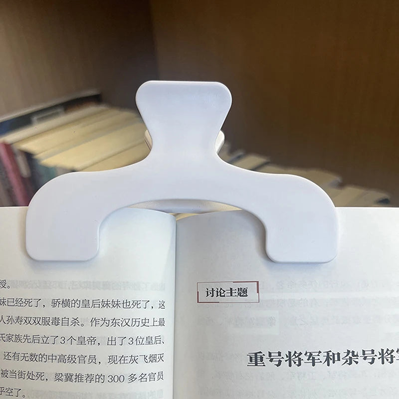 1Pcs Simple Fixed Book Clips Frosted Transparent Page Holder For Reading Tool Memo Clip Desk Accessories Practical Note Holder