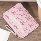 Fashion PVC Credit Card Holder Roomy Small Card Case Lightweight Slim Coin Purse for Women Girls