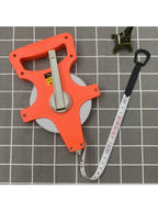 1Pc 30m/50m/100m Meter Open Reel Fiberglass Tape Measure Inch Metric Scale Impact Resistant Plastic Measure Tools