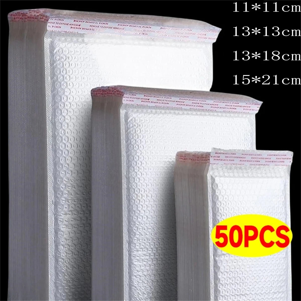 11/15/23cm White Bubble Envelopes Convenient Thicken Waterproof Shockproof Bubble Mailers Envelope Bags Self Seal Packing Bag