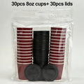 Red Corrugated Disposable Coffee Cups Heat Insulation Cups with Straw for Hot Beverage Ideal for Party Christmas New Year Supply