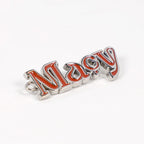 Custom Logo 3D Metal Letters Zinc Alloy Name Tag for Handbag Clothing Metal Labels Sew-On