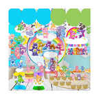 Care Bears Rainbow Bear Theme Birthday decorations table decoration & accessories plates sticker children Party supplies