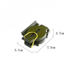 Outdoor Survival Compass Mountaineering Camping Plastic Military Green Flip-top Compass Guidebook Portable